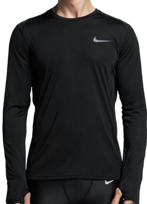 Мужская беговая футболка с длинным рукавом Nike Miler нова XL