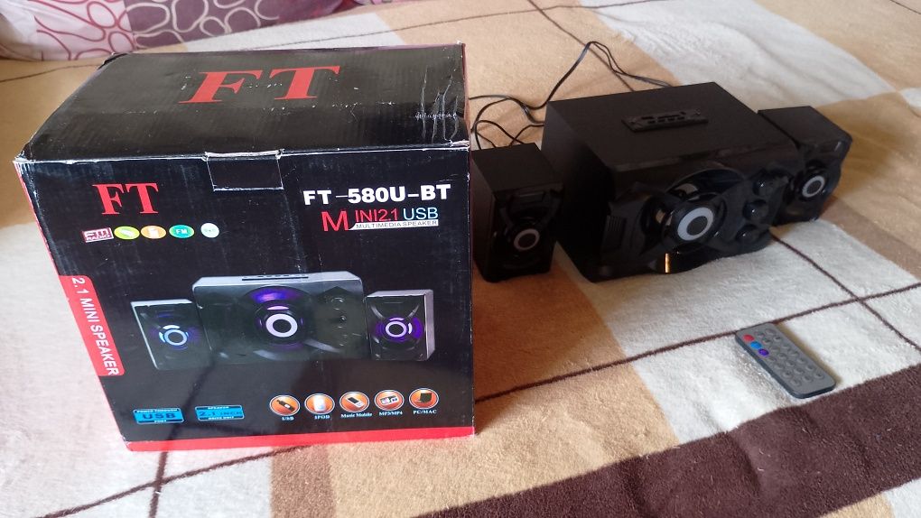 Компьютерные колонки с сабвуфером FT-580U-BT