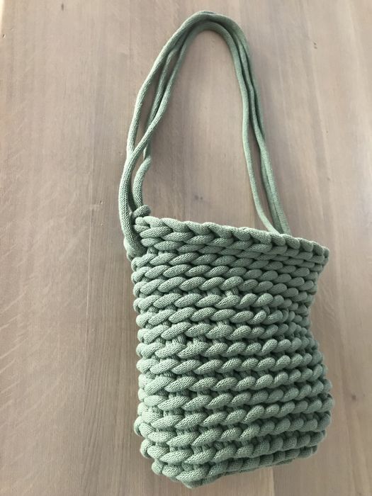 Nowa, oryginalna, hand made torebka robiona na szydełku ze sznurka 9mm