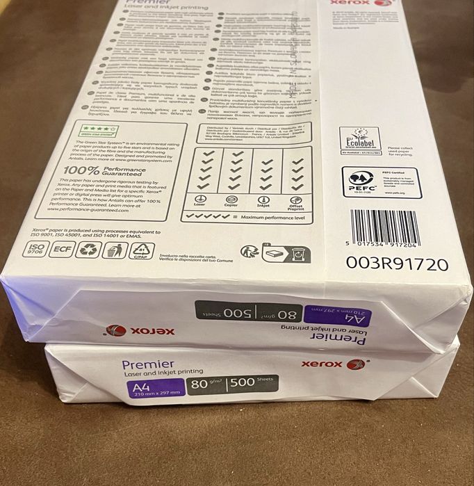 Бумага А4 Xerox Premier 80 gsm