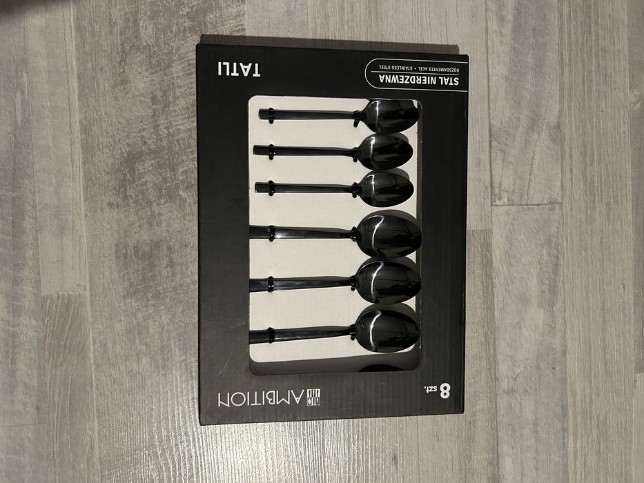 Zestaw lyzeczek lyzeczki ambition czarne