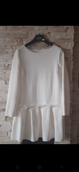 Bluzka elegancka tunika z baskinką