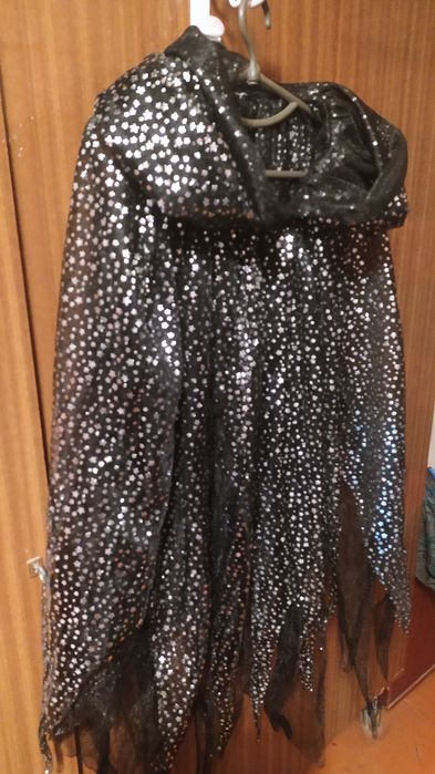 Накидка з капюшоном, карнавальний плащ із зірками