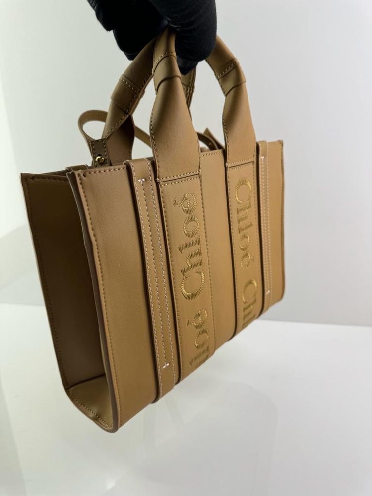 Chloe - woody medium | shopperka duża torba