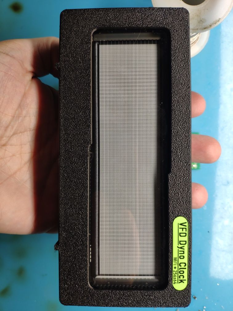 VFD Dyno Clock Wi-Fi на ESP32 (253x63)