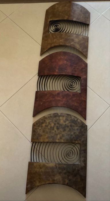 Decoraçao de parede em ferro