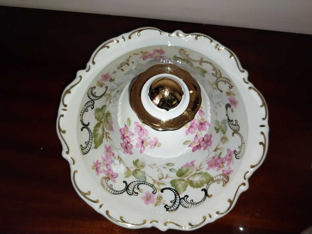 Mitterteich bomboniera cukiernica szkatuła porcelanowa złocenia