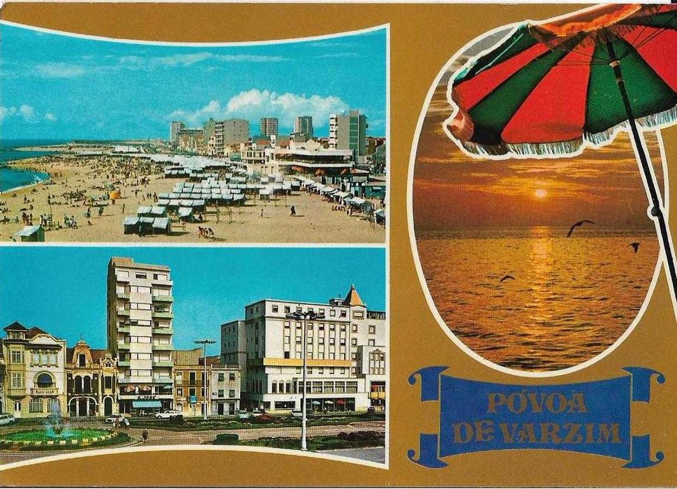 Póvoa de Varzim - - - Postais antigos  (40 anos) - - - - - Postais