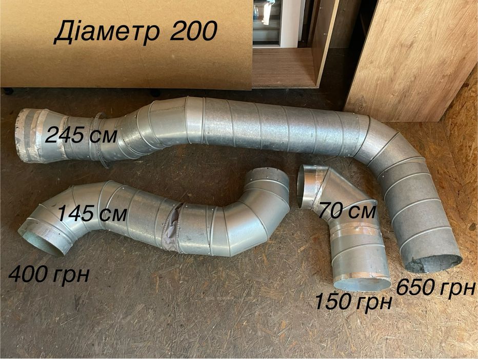 Оцинковані вентиляційні труби фасонні, повітропровід Вентс