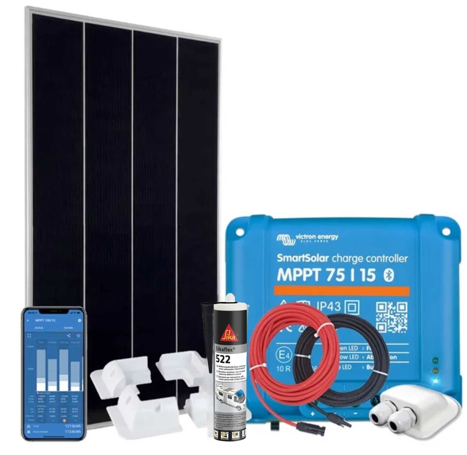 Kit de Energia Solar Victron 185 W com Controlador MPPT