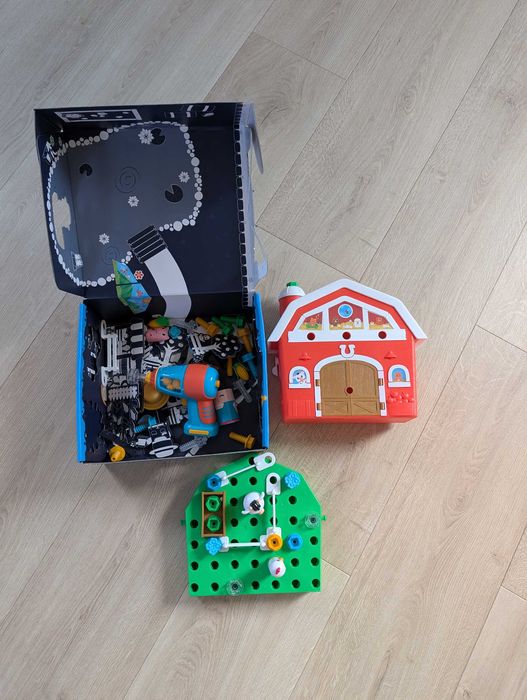 Learning Resources Farma zagroda do skręcania+ akcesoria Design&Drill