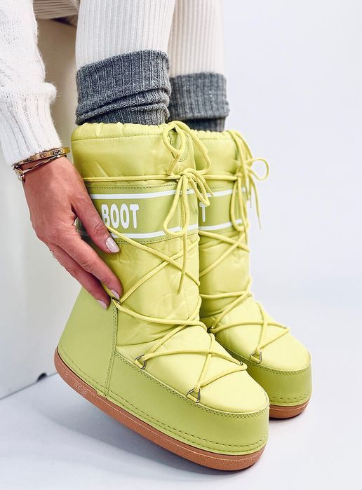 Snow Boots Wysokie Tange Flu Yellow