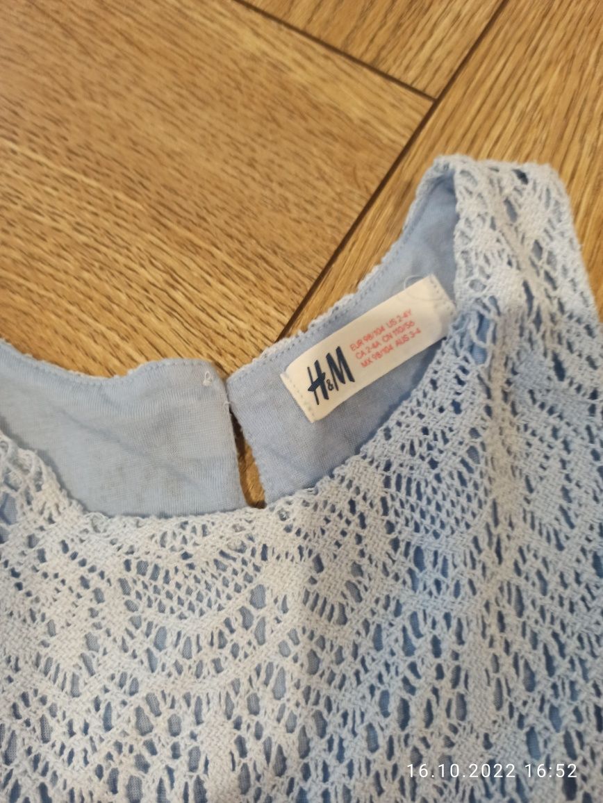 Komplet piękne!! Wielkanoc, króliczki sukienek 98 - 104 hm h&m