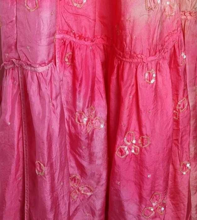 All Saints jedwabna Maxi sukienka ombre boho gypsy
