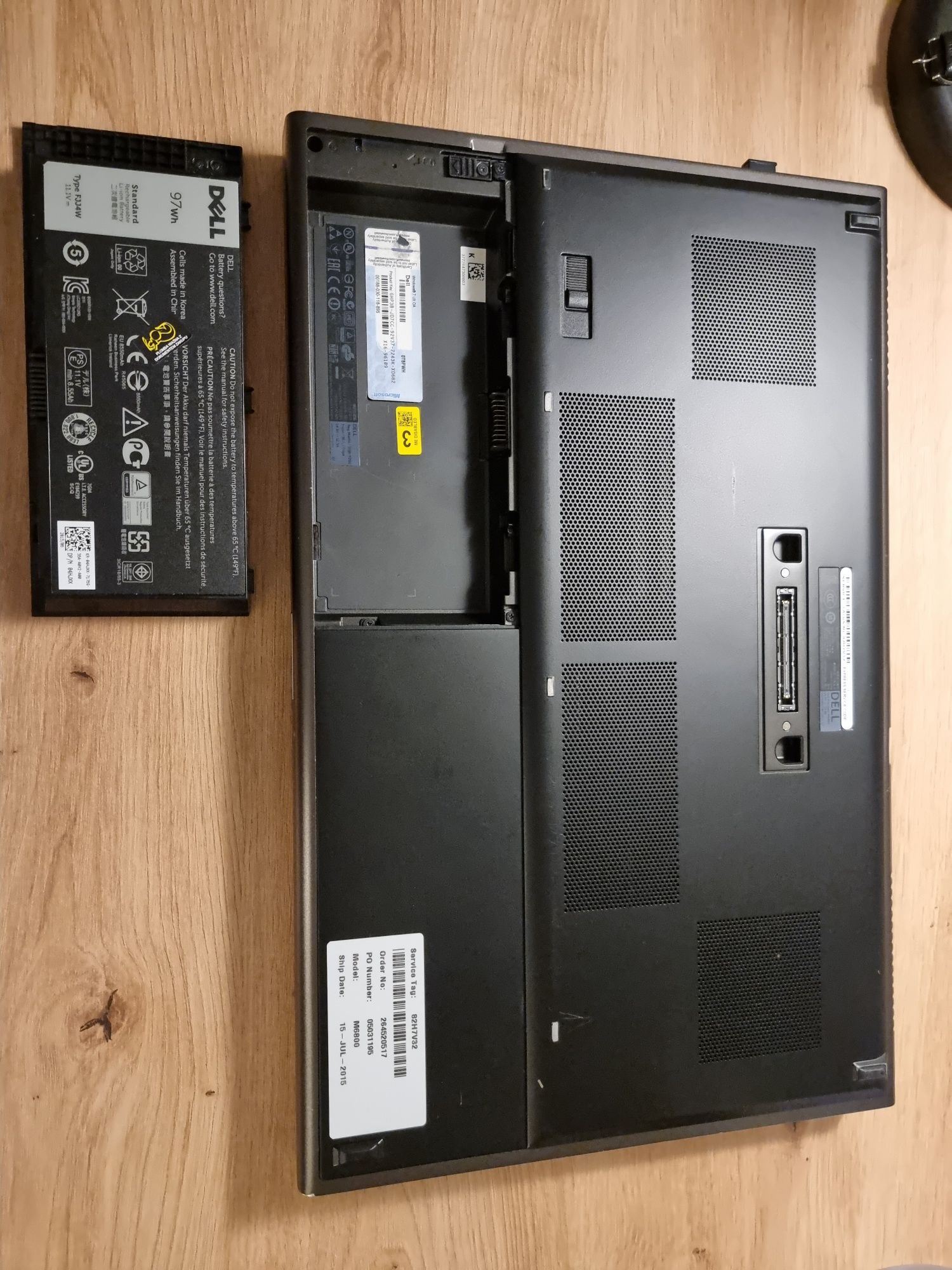 Dell PRECISION M6800 intel i7, 16 GB RAM, Nvidia  8Gb, 250SSD 1000HDD