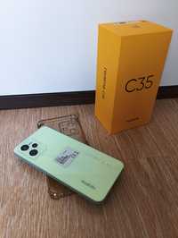 Telefon realme c35 4 GB 64 GB mieniący się zielony -od kobiety