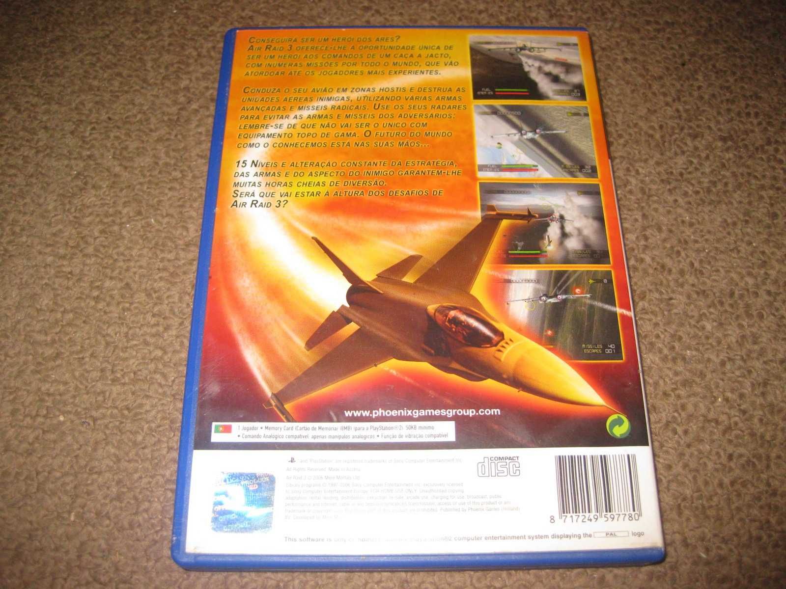 Jogo "Air Raid 3" para PS2/Completo!