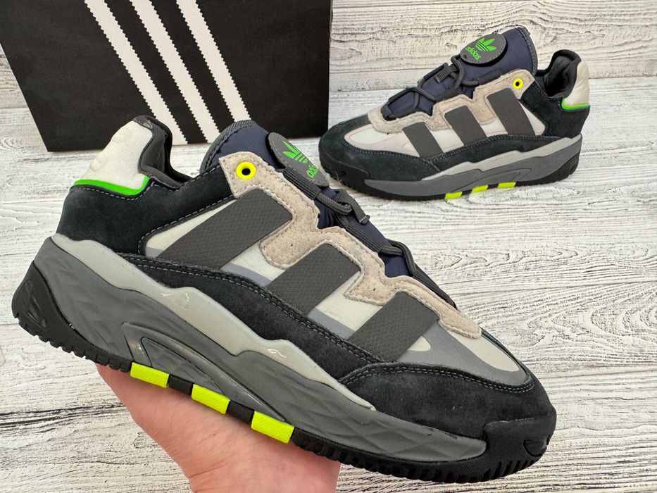 Сірі кросівки Adidas Niteball Адідас Найтбол Весна Літо Осінь р. 41-45