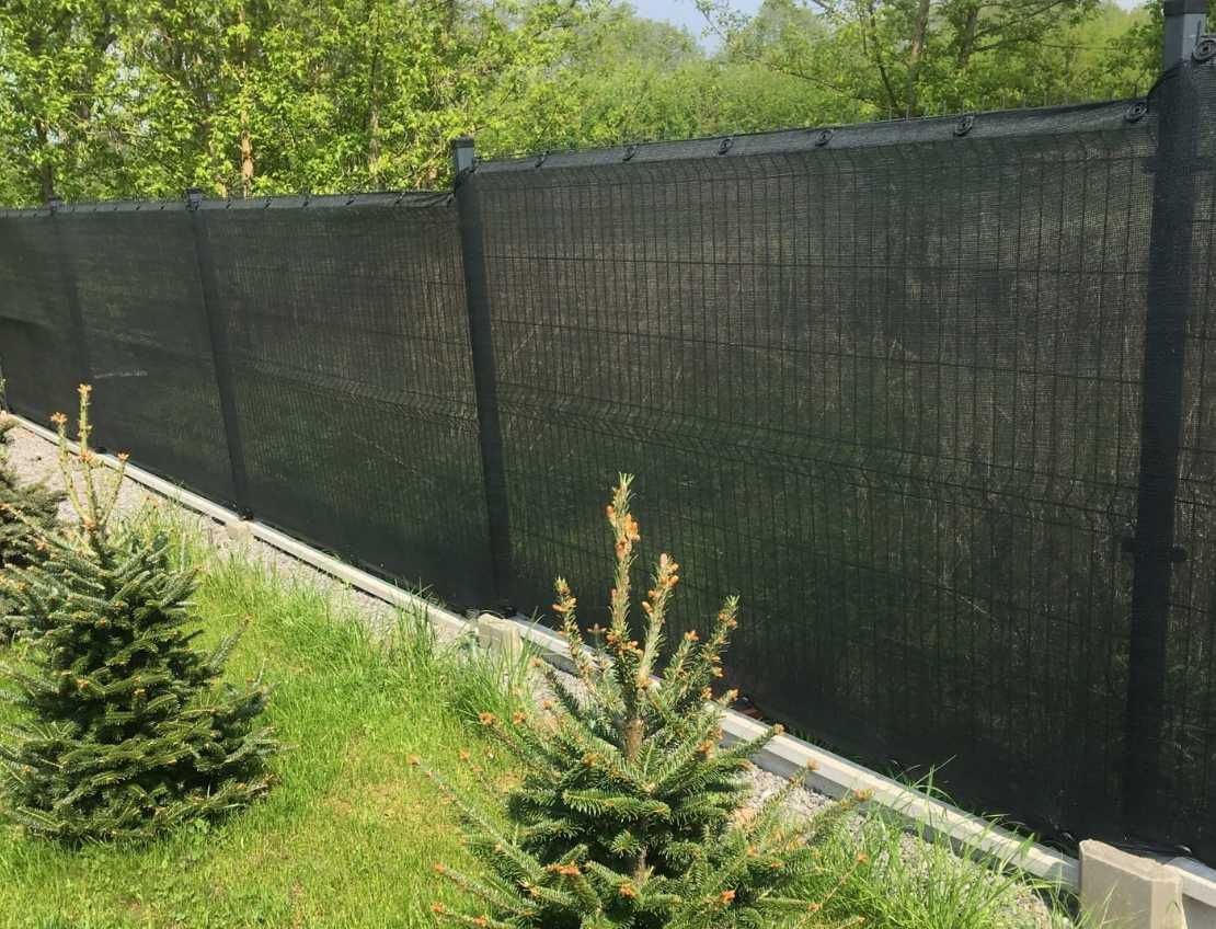 SIATKA CIENIUJĄCA 95% 1,5x50m Mata Osłonowa MASKUJĄCA Na  Ogrodzenie