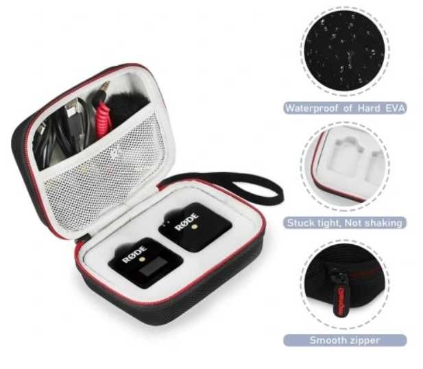 Etui podróżne twarde do mikrofonu RODE Wireless GO Czarny