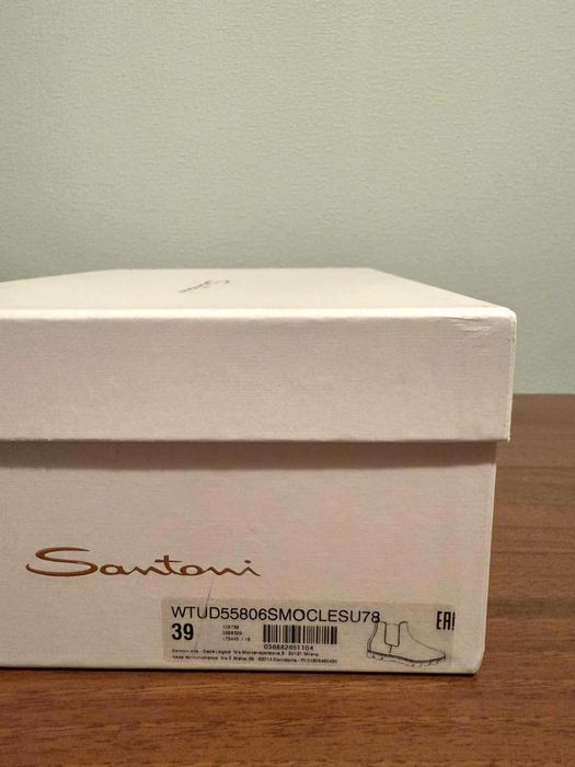 Челсі Santoni, Італія оригінал, розмір 39, колір Navy, натур. шкіра