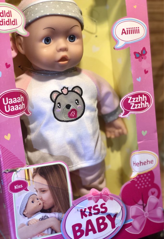 Baby interaktywna lalka ze smoczkiem