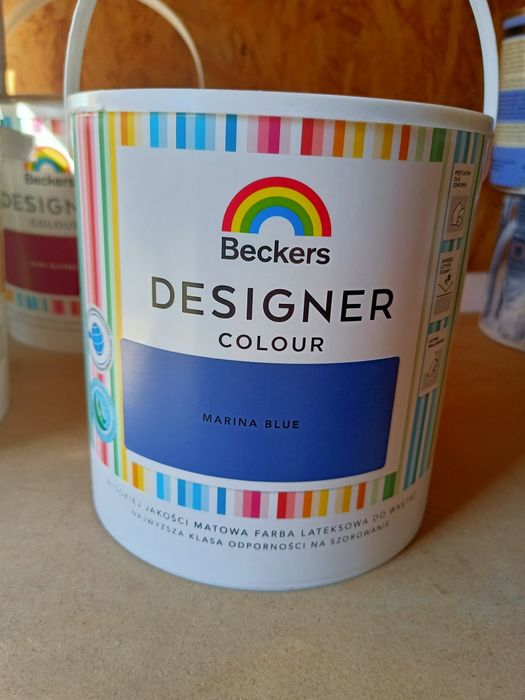 Farby Lateksowe Beckers Designer 8 kolorów puszki 2,5L NOWE WARTO !!!