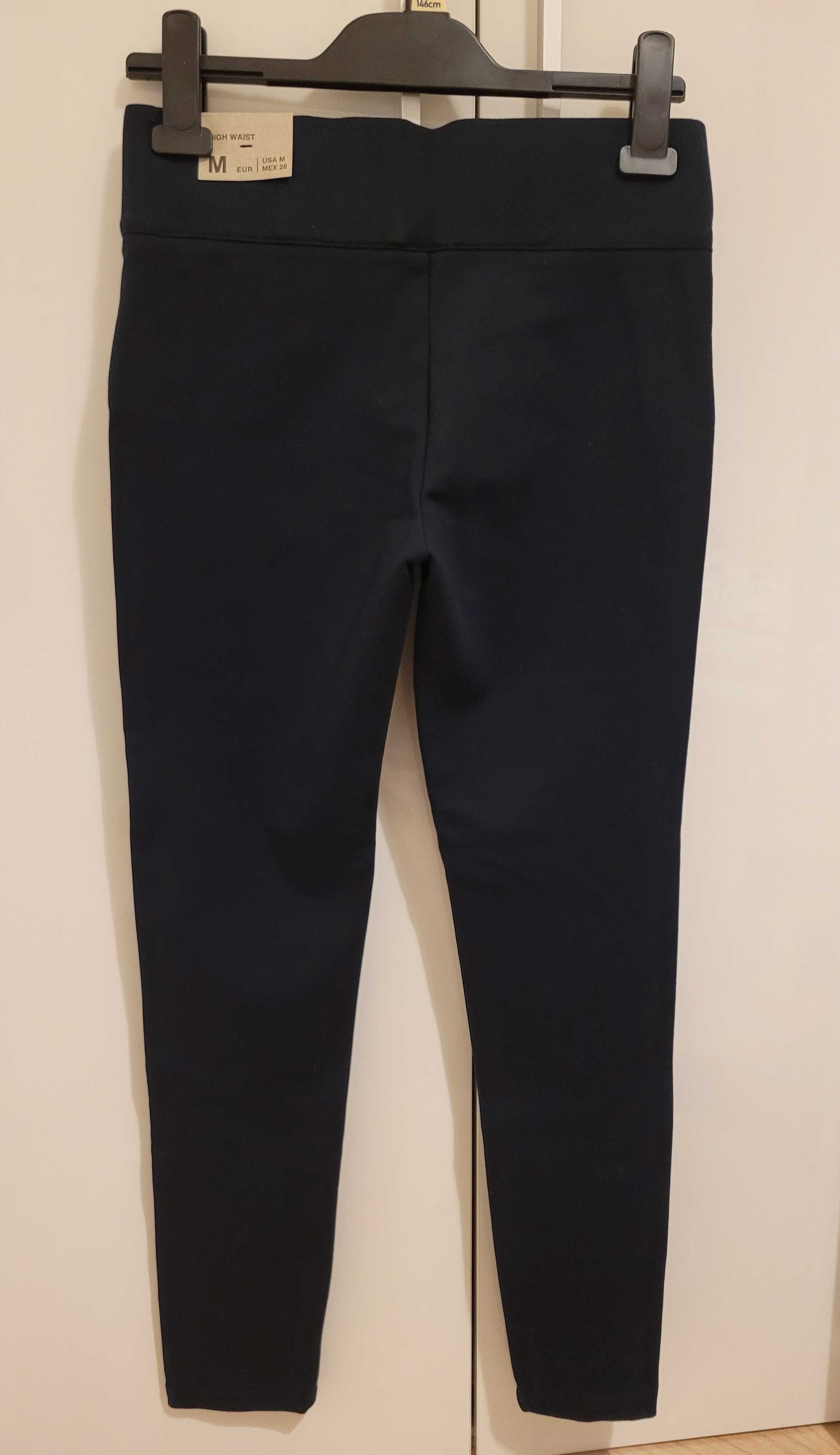 Spodnie rurki ZARA TRAFALUC rozm. M(38) kolor GRANATOWY