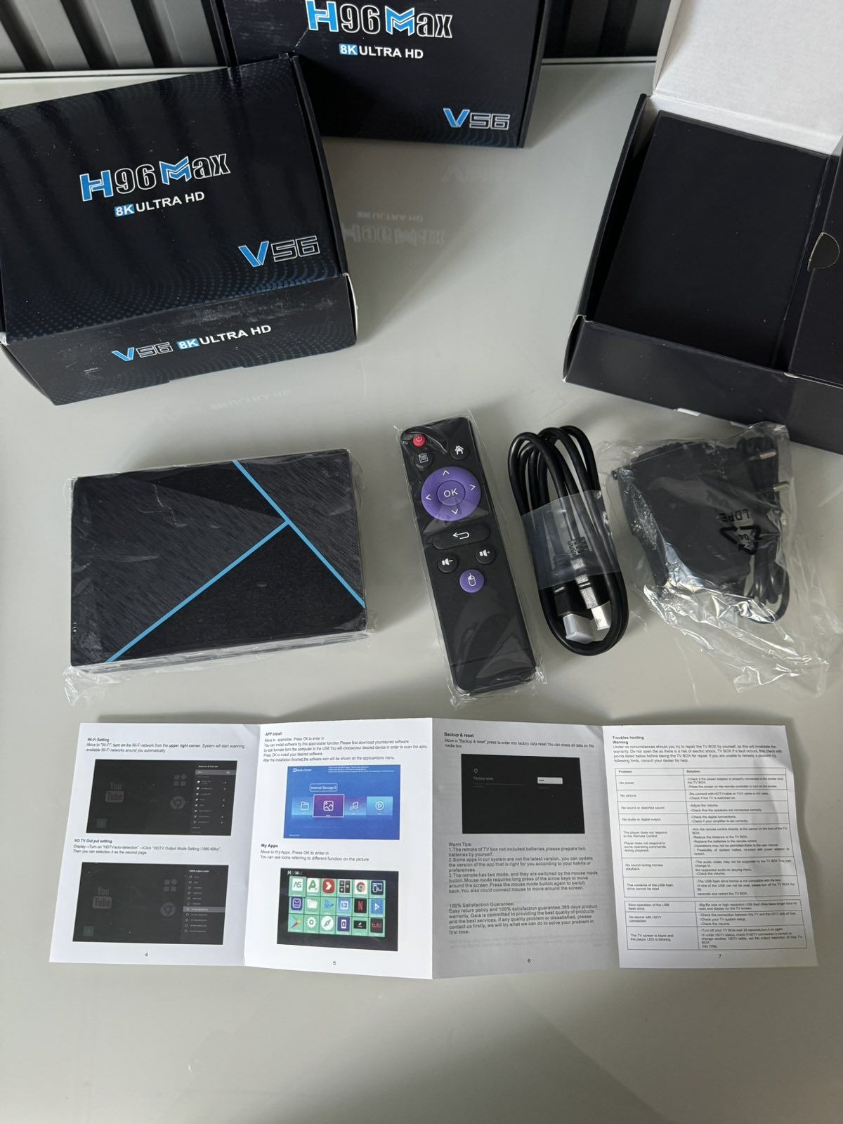 Android TV Смарт андроид ТВ приставка H96 MAX V56 2/16 Гб