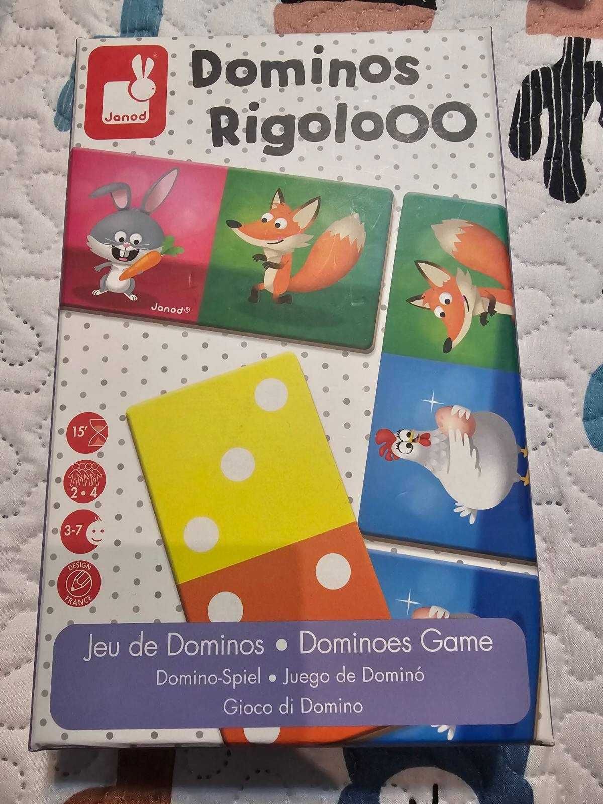 5. Gra dominos rigolooo domino janod gra dla dzieci 3-7