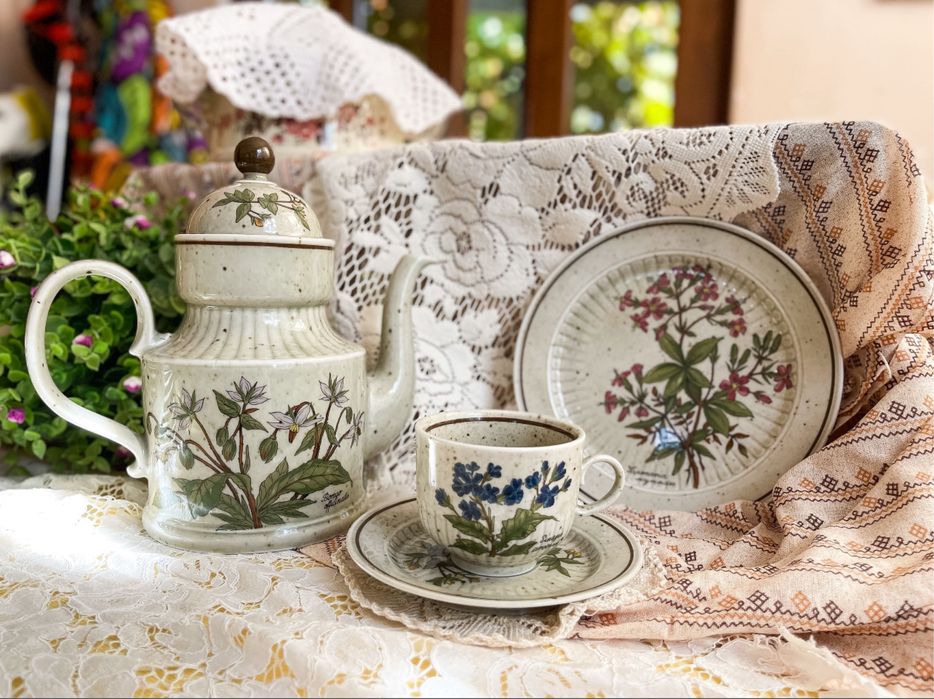 Сервіз поштучно botanika winterling чайник тарілки цукорниця чашки