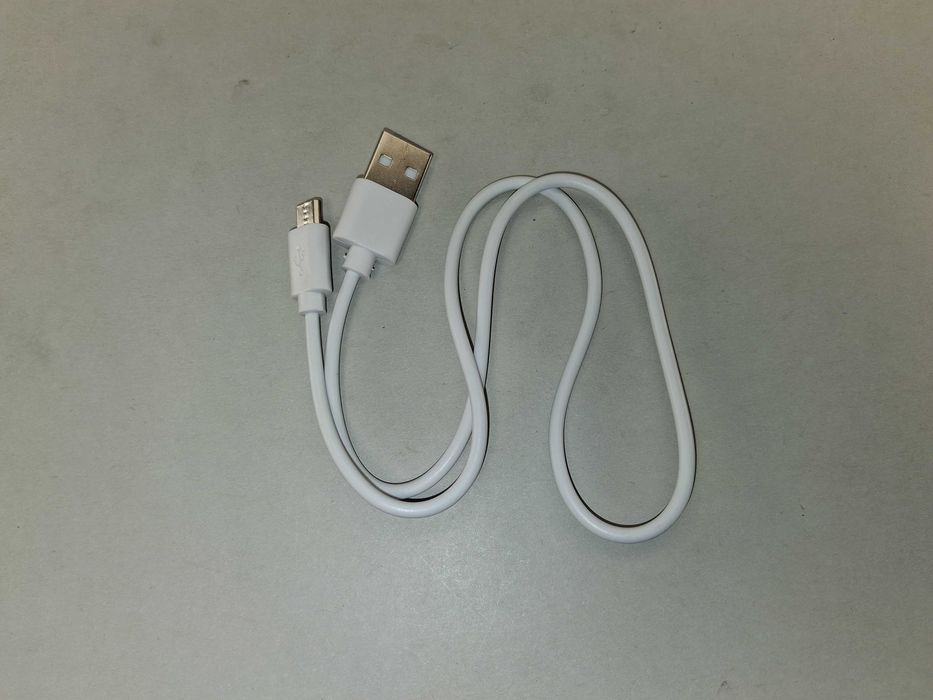 N069 Krótki Kabel USB Micro USB Biały Do Ładowania Powerbank