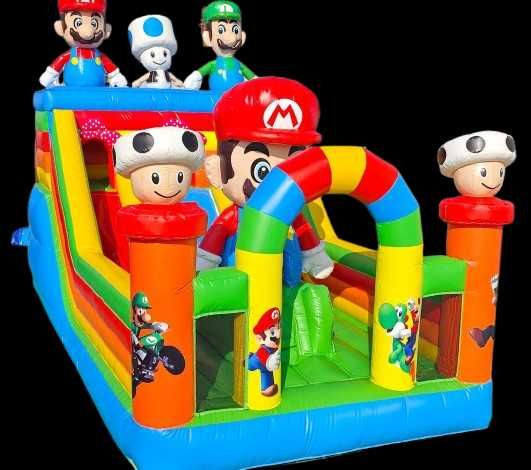 NOWY dmuchaniec Mario  zamek  zjeżdżalnia 7×4×4,8 m plac zabaw FV vat