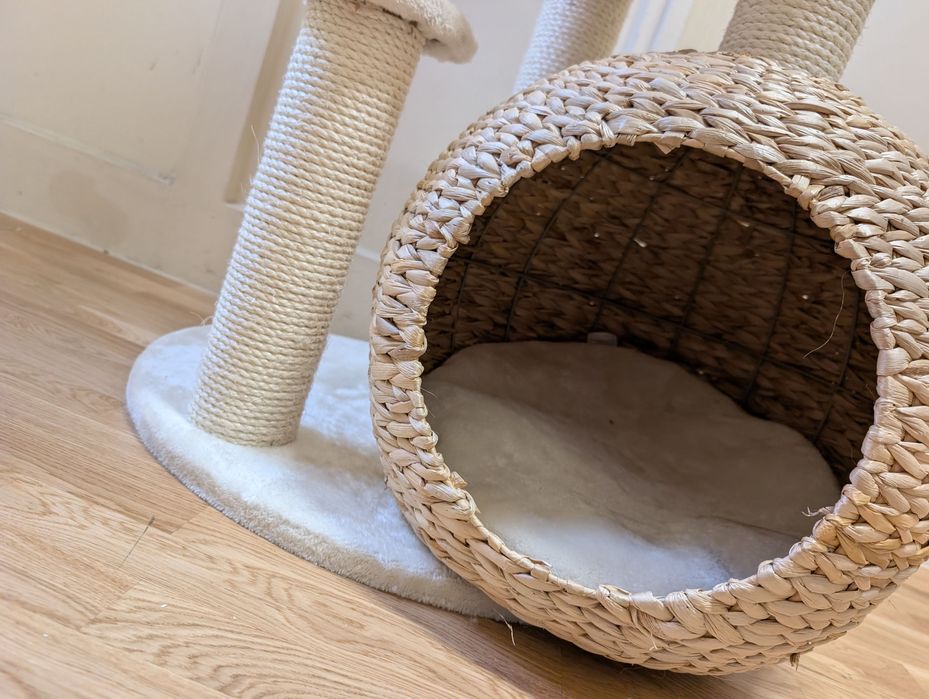 Laguna Drapak dla Kota Kremowy 83x74x160cm ZMODYFIKOWANY DUŻY WYSOKI