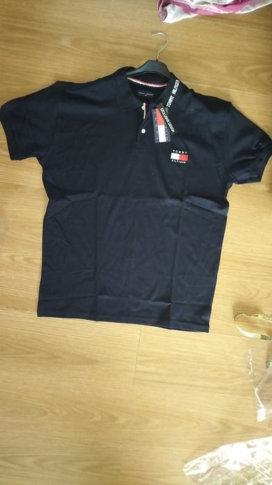 Koszulka z kołnierzem guzik logowany Tommy Hilfiger