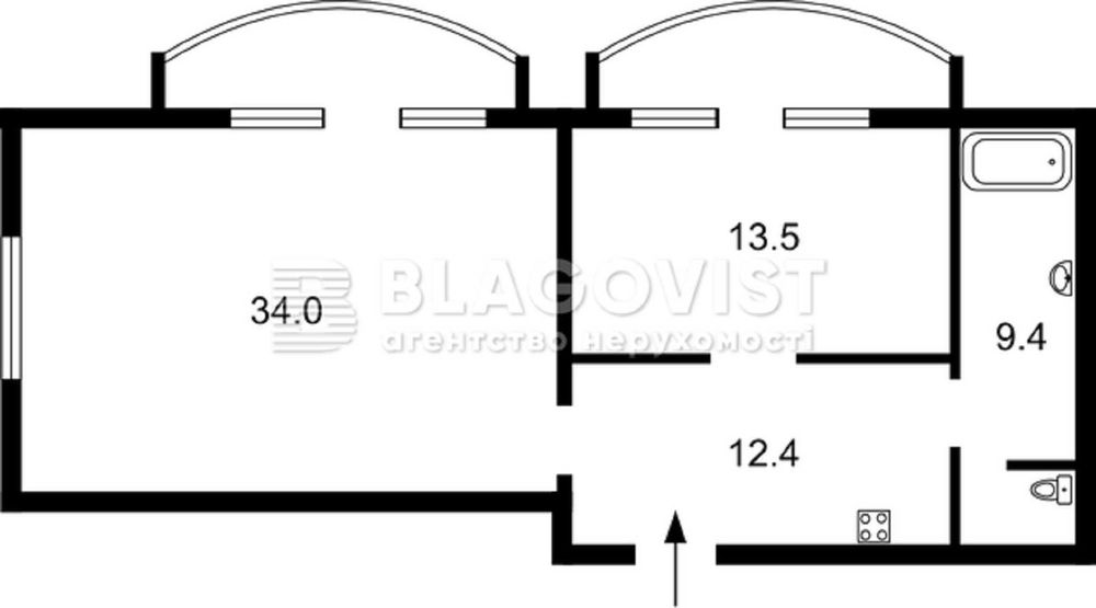 Антоновича 140, 2-кімн.квартира, ремонт