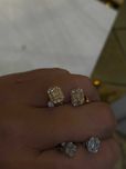 Kolczyki Infinity z diamentami 0.39 CT VS E-F Certyfikat HRD