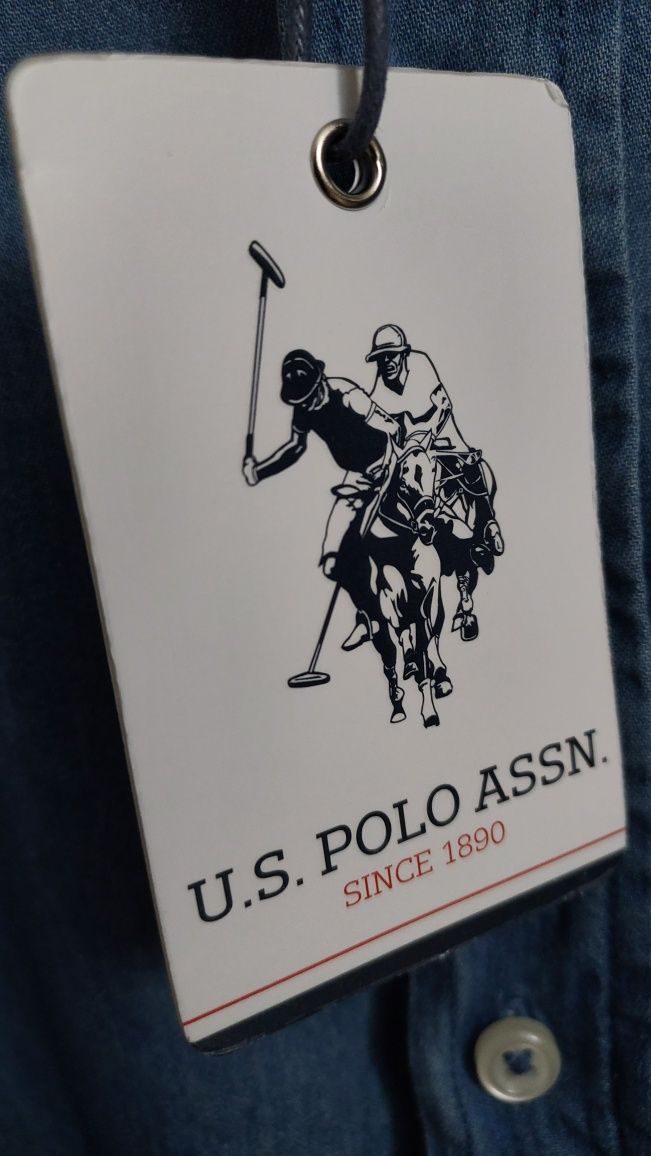 Koszula męska markowa U.S. POLO ASSN. nowa XL Slim Fit