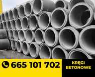 Kręgi betonowe, studnie, przepusty drogowe, zakończenie przepustu