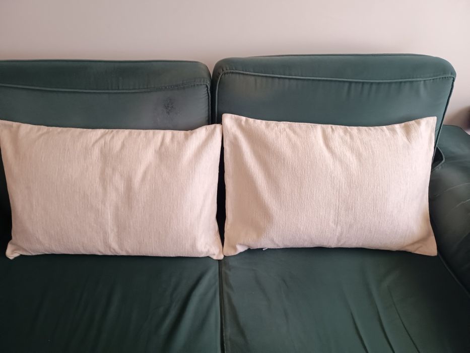 Almofadas (2)  Bege 40x70cm - em chenille NOVAS