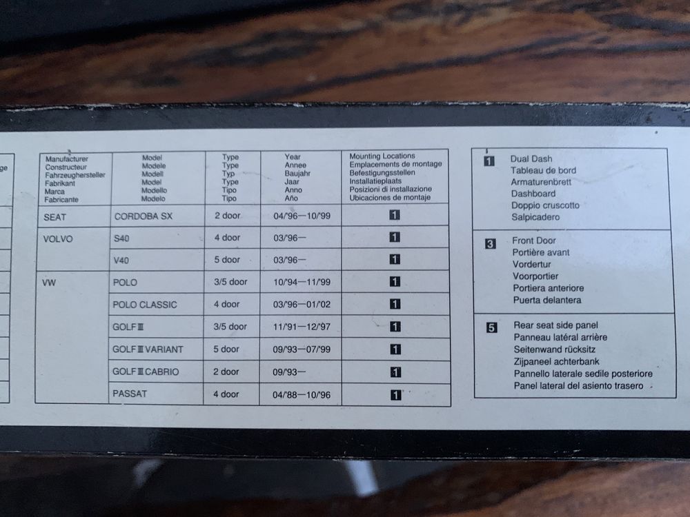 Динамики Kenwood Daewoo,Mercedes,VW,Volvo