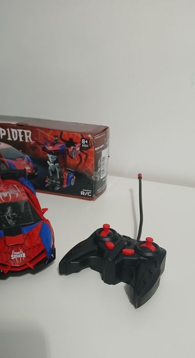 Carro transformer telecomandado Spiderman Homem-Aranha