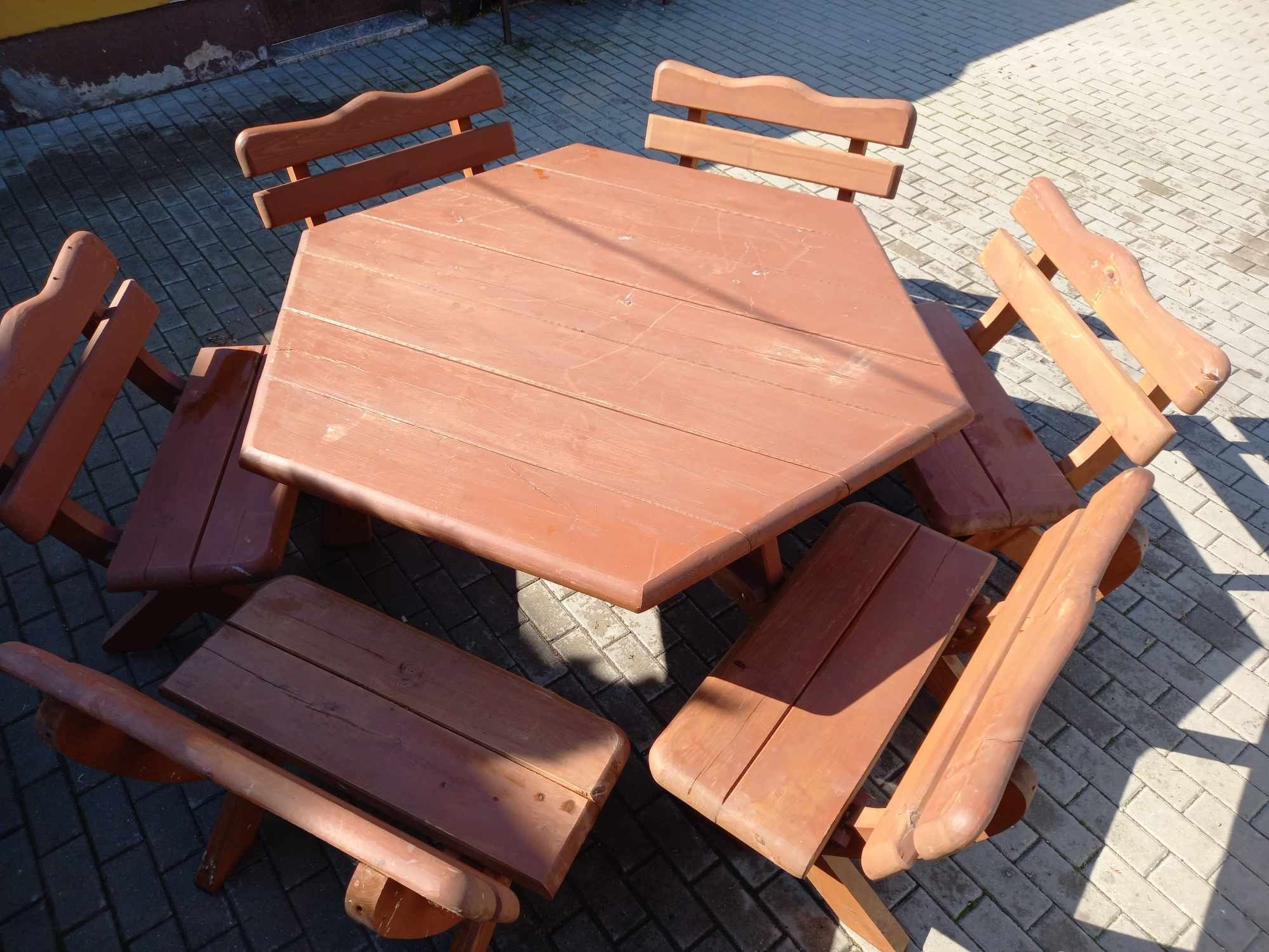 Sprzedam solidny stół ogrodowy z krzesłami