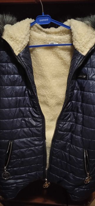 Жіночий зимовий костюм куртка на овчине ,штани на сентипоні.