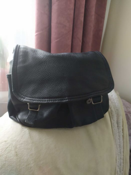 Torebka czarna skóra ekologiczna