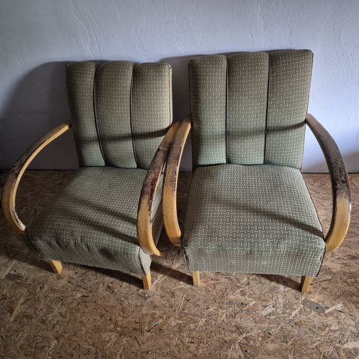 Para foteli Jindrich Halabala, oryginały.