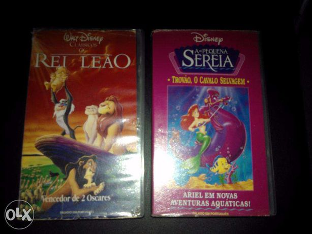 Conjunto de cassetes VHS - Desenhos Animados