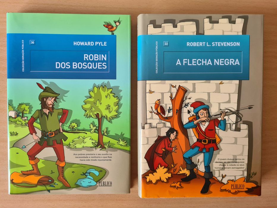 2 livros da coleção Público: "Ronin dos Bosques" e "A Flecha Negra"