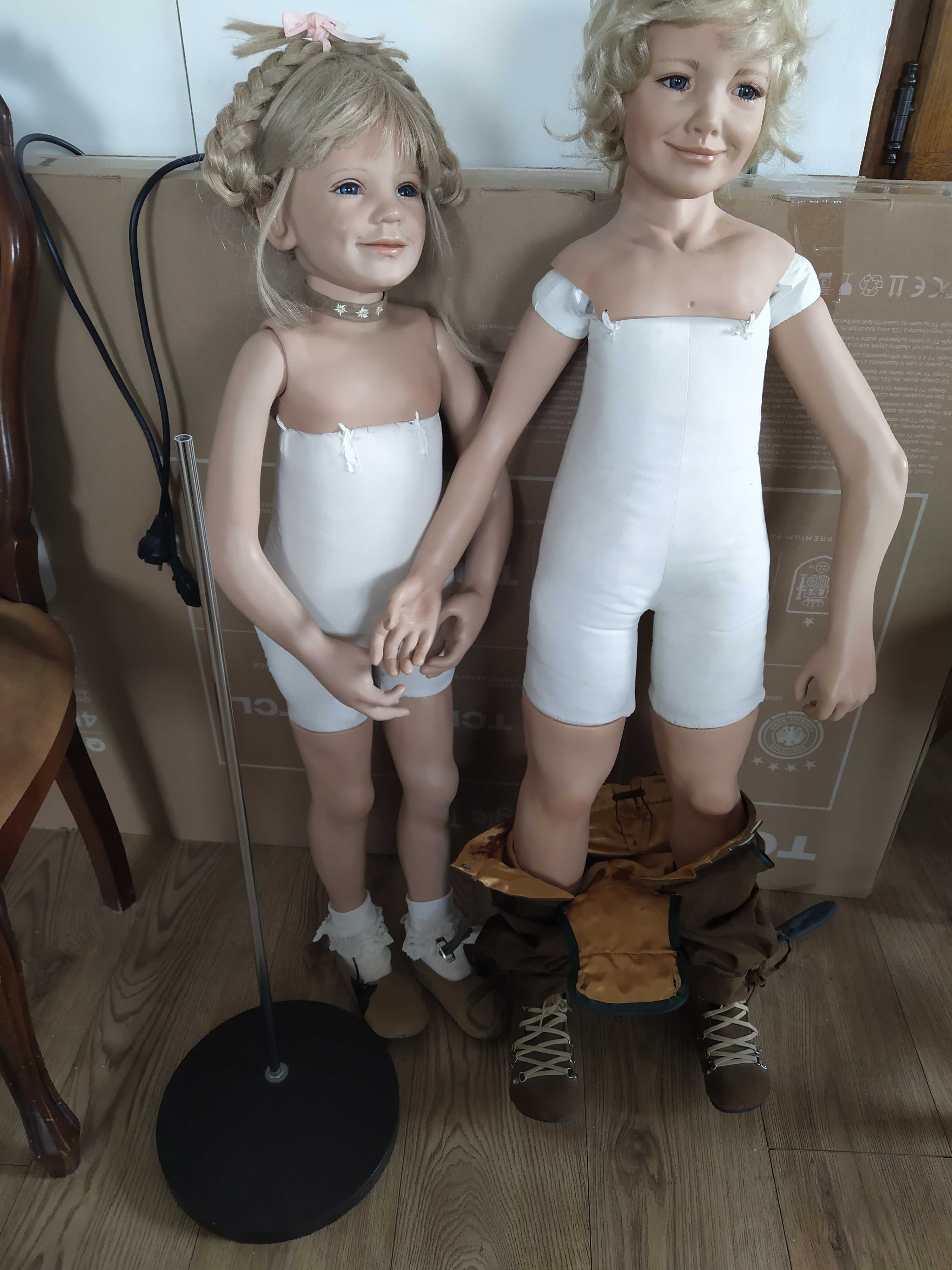 2 lalki kolekcjonerskie, Susan Lippl winylowe, dekoracja weselna