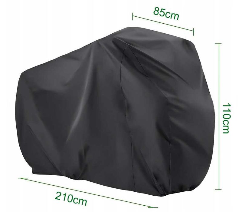 Duży wodoodporny pokrowiec ETUI na rower motocykl skuter 210x110x85 cm